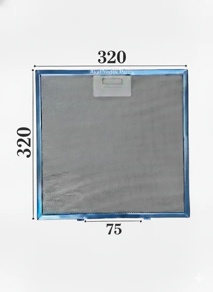 Bosch İle Uyumlu DWA06E651 Davlumbaz Metal Yağ Filtresi ürün görseli 1