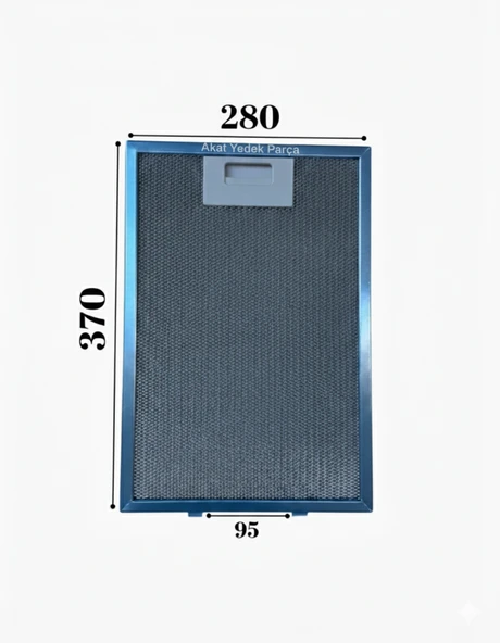 Arçelik İle Uyumlu Davlumbaz 28,2X37,2 CM ArkaAra 9,5CM Aspiratör Filtresi ürün görseli 1