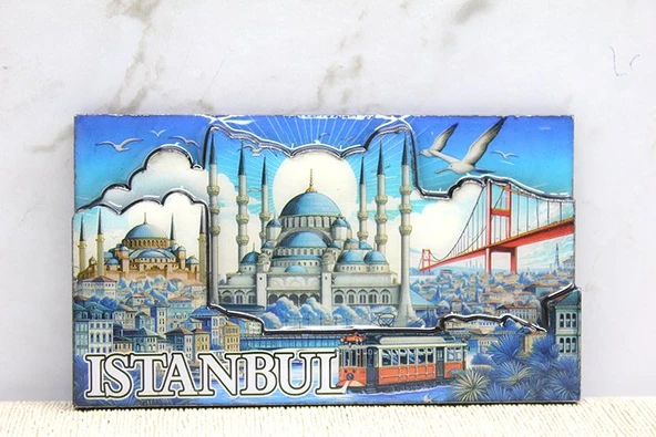 Ahşap İstanbul Temalı Magnet - Model 12 ürün görseli 1