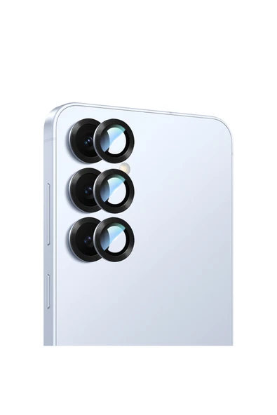 CaseWorld Galaxy S25 Uyumlu CaseWorld Alloy Serisi Oleofobik Anti Reflective Kamera Lens Koruyucu Mavi ürün görseli 1