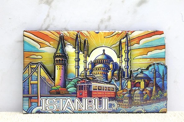 Ahşap İstanbul Temalı Magnet - Model 7 ürün görseli 1
