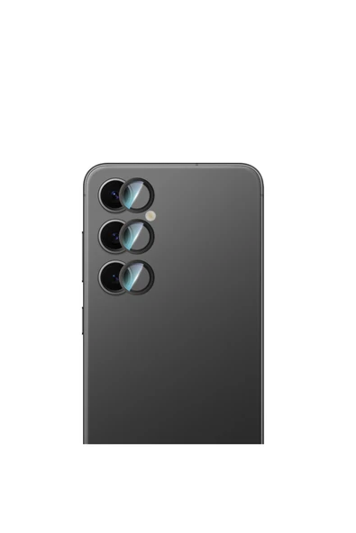 CaseWorld Galaxy S24 Plus CaseWorld Alloy Serisi Oleofobik Anti Reflective Kamera Lens Koruyucu Siyah ürün görseli 1