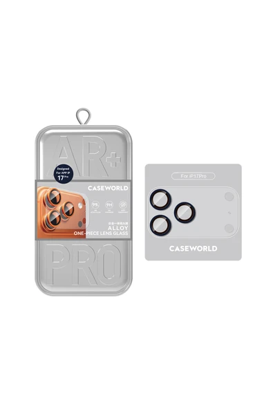 CaseWorld iPhone 17 Pro Uyumlu Alloy One-Piece Serisi Anti Reflective Kamera Lens Koruyucu Mavi ürün görseli 1
