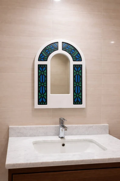 ÇİNİ DESEN Makyaj Aynası, Masa Aynası, Duvar Aynası, Dekor Ayna, Banyo-Wc Aynası, Tasarım Ayna ürün görseli 1