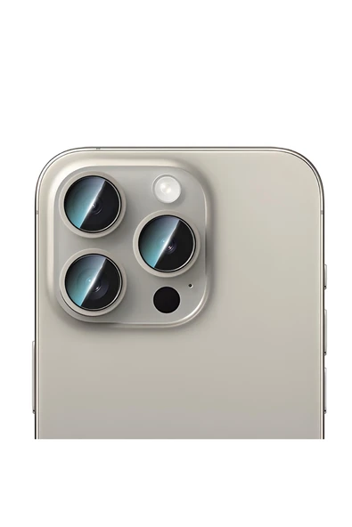 CaseWorld iPhone 16 Pro Uyumlu Alloy Two-Color Serisi Lens Koruyucu Gri ürün görseli 1