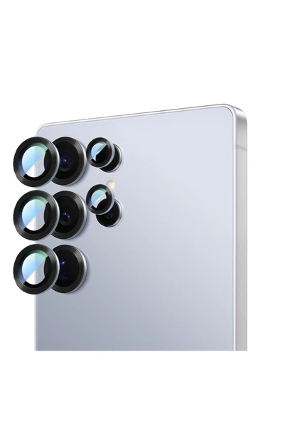 CaseWorld Galaxy S25 Ultra Uyumlu CaseWorld Alloy Serisi Oleofobik Anti Reflective Kamera Lens Koruyucu Mavi ürün görseli 1