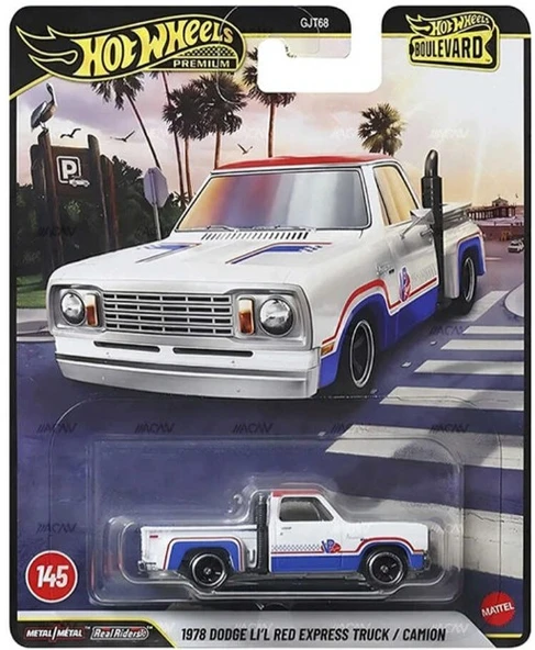 Hot Wheels Premium Boulevard 1978 Dodge Li'l Red Express Truck JHW27 ürün görseli 1