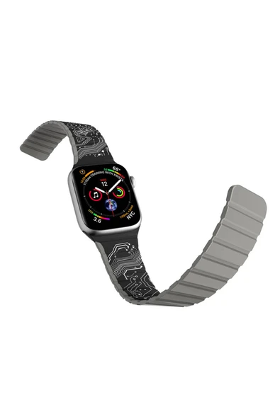 Youngkit Apple Watch 40mm Kordon Youngkit Technological Magnetik Tak Çıkar Silikon Strap Kayış ürün görseli 1