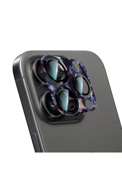 CaseWorld iPhone 16 Pro Max Uyumlu CaseWorld Crystal Color Serisi Full Kamera Lens Koruyucu Mor ürün görseli 1