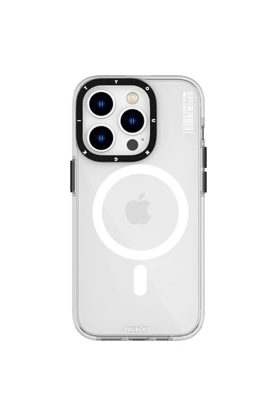 Youngkit iPhone 14 Pro Max Uyumlu Kılıf Magsafe Kablosuz Şarj Özellikli YoungKit Crystal Color Serisi Kapak ürün görseli 1