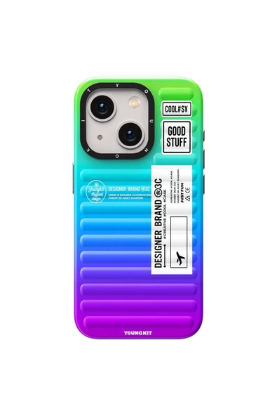 Youngkit iPhone 15 Uyumlu Kılıf YoungKit The Secret Color Serisi Kapak Mavi ürün görseli 1