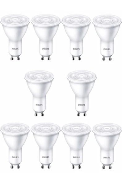 Philips Essential Led Spot 4,7-50w Gu10 4000k Gün Işığı 10 Adet ürün görseli 1