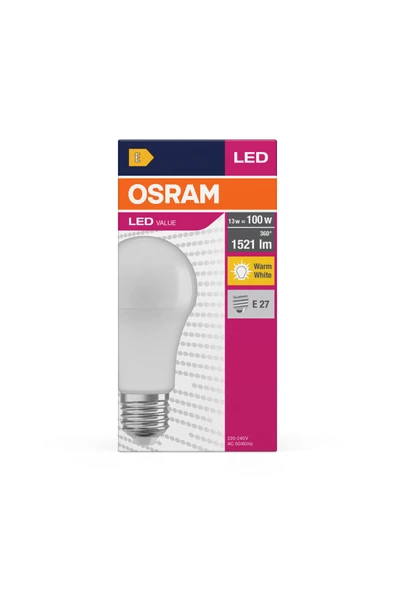 Osram 13W LED Ampul 2700K Sarı Işık – Göz Yormaz, Düşük Tüketim ürün görseli 1