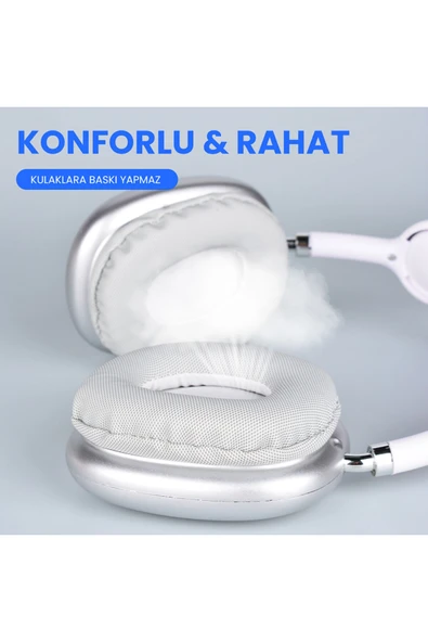 Lapas Bluetooth Kulaklık P10 - Gümüş - Resim 6