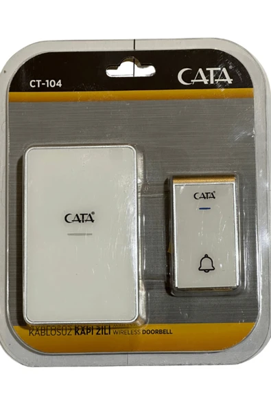 Cata CT-104 Kablosuz Kapı Zili (Beyaz) ürün görseli 1