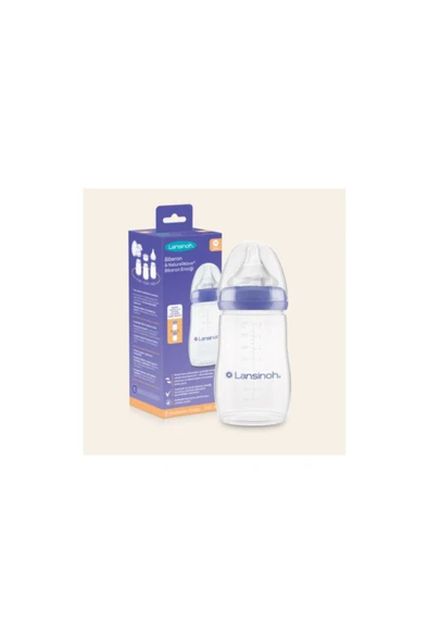 Lansinoh Natural Wave Silikon Uçlu Biberon 240 ml ürün görseli 1