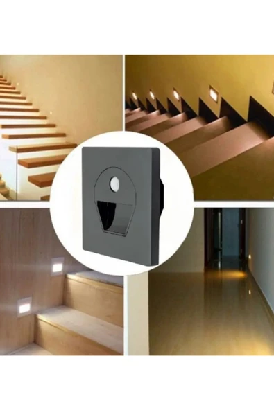 Cata Ct 5170 1w Füme Kasa Sensörlü Koridor Aydınlatması 3200k Gün Işığı ürün görseli 1