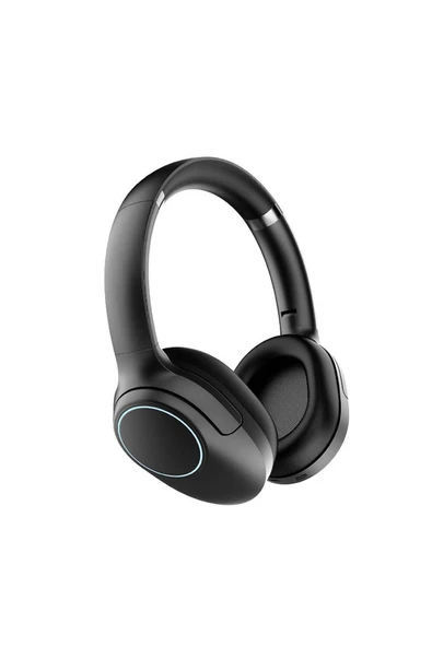 Lapas Kulak Üstü Bluetooth Kulaklık Lapas LP-HD003 RGB LED Işıklı Bluetooth v5.4 Siyah ürün görseli 1