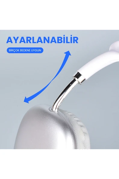 Lapas Bluetooth Kulaklık P10 - Gümüş - Resim 5