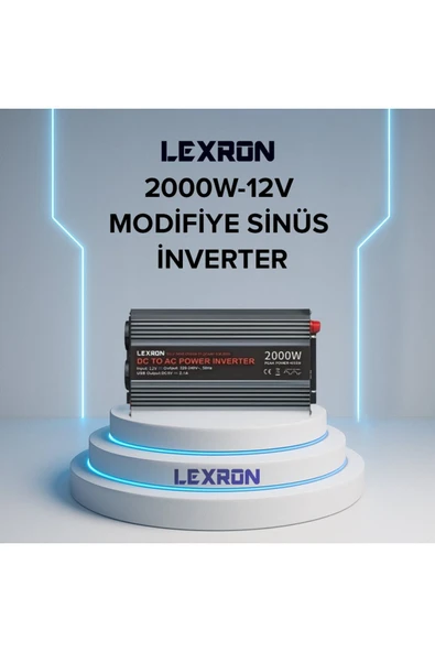 Carspa Lexron 2000W- MODİFİYE SİNÜS İNVERTER (12V) ürün görseli 1