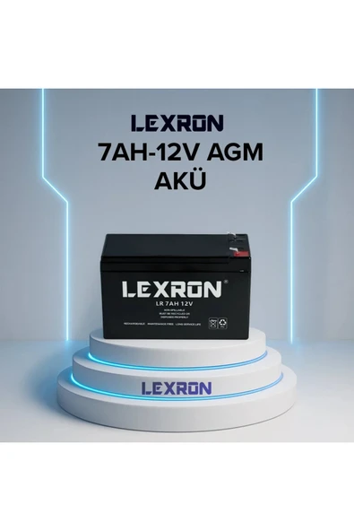 Lexron 12V 7AH KURU AKÜ ürün görseli 1