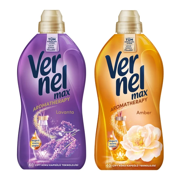 Vernel Max Aromatherapy 1440 ml Lavanta ve Amber  2 li Paket ürün görseli 1