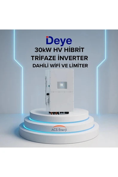 DEYE 30KW ON-GRİD TRİFAZE HİBRİT HV İNVERTER ürün görseli 1
