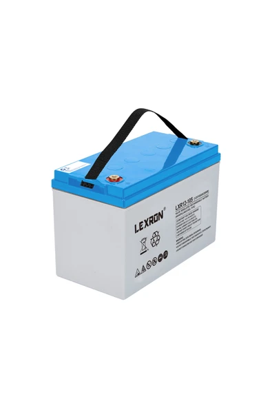 Lexron 12V 105AH DEEP CYCLE SOLAR JEL AKÜ - Resim 2