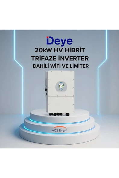 DEYE 20KW ON-GRİD TRİFAZE HİBRİT HV İNVERTER ürün görseli 1