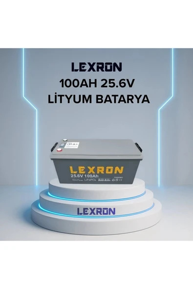 Lexron 25,6 V 100 AH LİTYUM AKÜ ürün görseli 1
