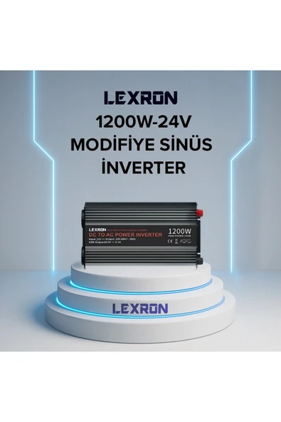 Lexron 1200W 24V Modifiye Sinüs İnverter ürün görseli 1