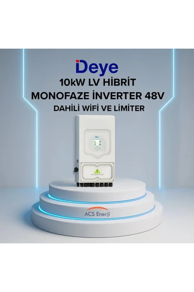 DEYE 10KW ON-GRİD MONOFAZE HİBRİT 48V İNVERTER ürün görseli 1
