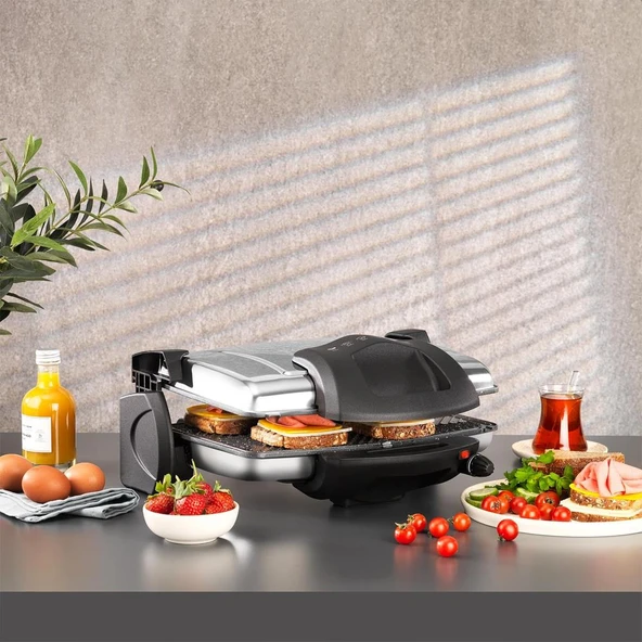 Schafer Grill Chef Tost Makinesi 1 Parça Inox ürün görseli 1