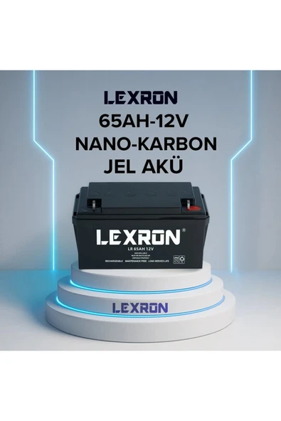Lexron 12V 65AH DEEP CYCLE JEL AKÜ ürün görseli 1