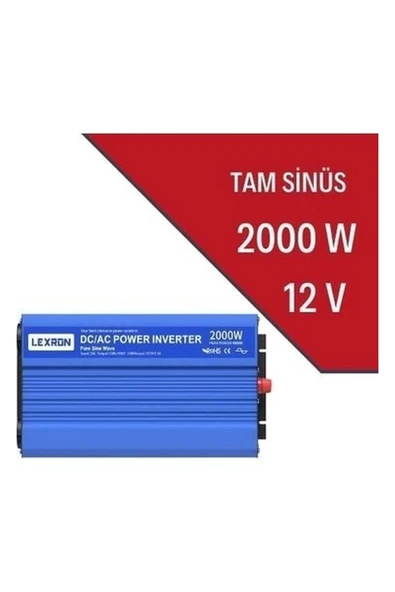 Lexron 2000W-12V Tam Sınüs Inverter ürün görseli 1