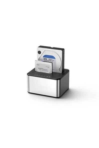 CODEGEN 2.5,3.5" USB 3.0 CDG-DOC-404 Sata Harddisk Dock SSD Kopyalama Özellikli - Resim 5