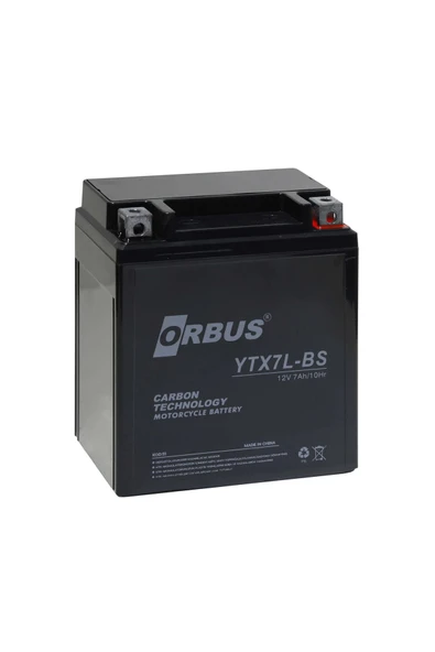 ORBUS YTX7L-BS MOTOSİKLET AKÜSÜ ürün görseli 1