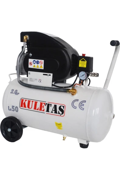 Kuletaş 50lt 2hp 8bar Pistonlu Hava Kompresörü ürün görseli 1