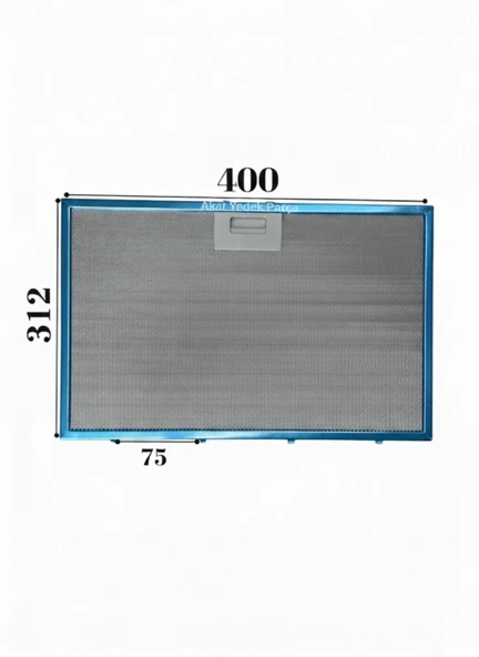 Arçelik İle Uyumlu Davlumbaz 40X31,2 CM Arka Aralık 7,5CM Aspiratör Filtresi ürün görseli 1