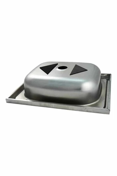 GenelTedarik 40x50 Cm Paslanmaz Krom Evye - Resim 2