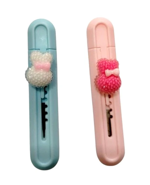 Asm Mini Tavşan Maket Bıçağı Dar Pembe veya Mavi Karışık - 1 adet ürün görseli 1