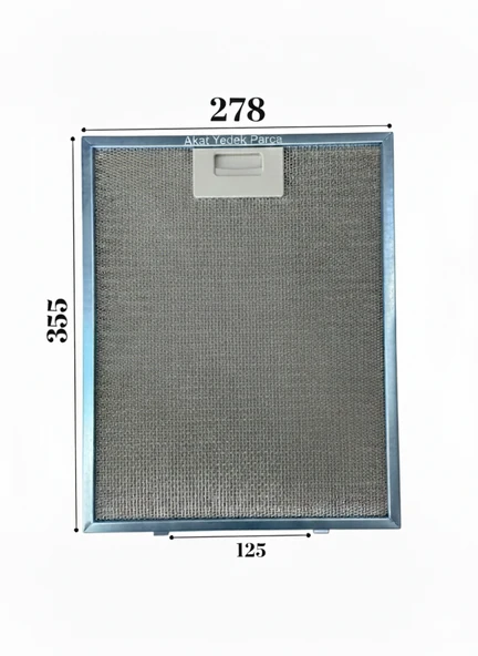 Candy İle Uyumlu Davlumbaz 27,8X35,5 CM Arka Aralık 12,5CM Aspiratör Filtresi ürün görseli 1