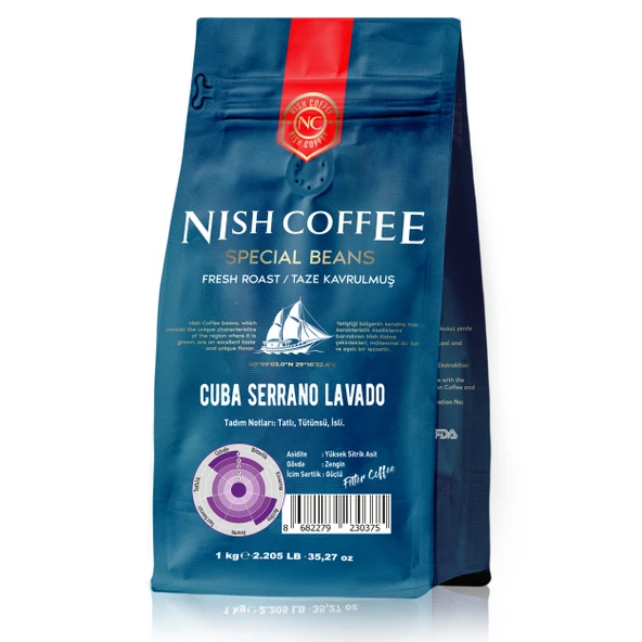 Nish Filtre Kahve Cuba Cerrano Lavado 1 Kg ürün görseli 1
