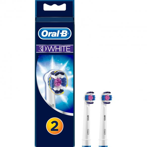 Oral-B 3D White 2Li Diş Fırçası Yedek Başlığı ürün görseli 1