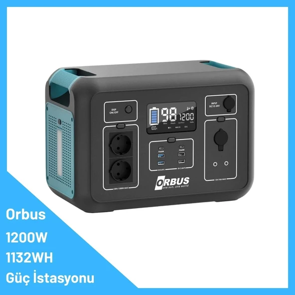 ORBUS 1200W 1132Wh Taşınabilir Güç İstasyonu (Power Station) ürün görseli 1