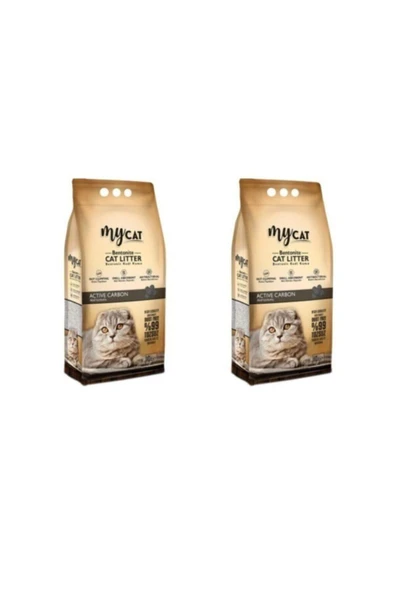 My Cat Mycat (10 Lt ) Bentonit Kedi Kumu Aktif Carbon ( Ince Taneli ) (2x Avantaj) ürün görseli 1