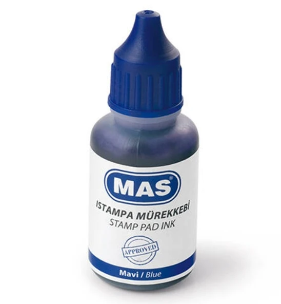 Mas Istampa Mürekkebi 20Ml Mavi - 2 adet ürün görseli 1