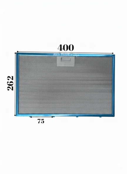 Bütün Markalar İle Uyumlu Universal Davlumbaz Filtresi 40X26,2 CM Arka Ara 7,5 CM Filtresi ürün görseli 1