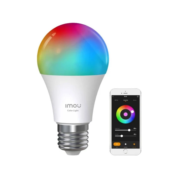 Akıllı LED WiFi Ampul / Çok Renkli - Ayarlanabilir Işık - Programlama ve Zamanlama - Uygulama Üzerinden Kontrol - E27 Duy ürün görseli 1