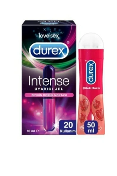 DUREX Intense Uyarıcı Jel Play Kayganlaştırıcılı Jel Çilek Hazzı ürün görseli 1
